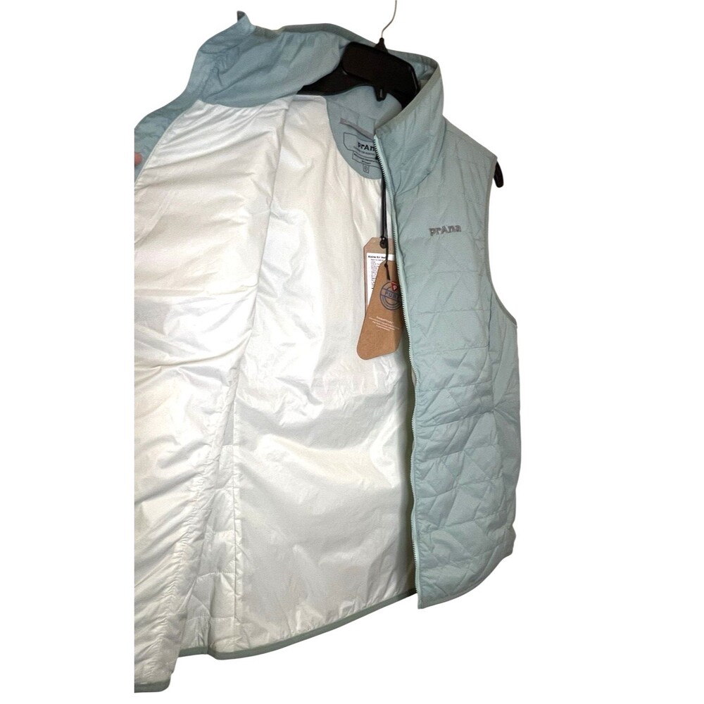 PRANA Alpine Air Zip Vest Creek Seafoam Green Outdoors Athleisure Large NWT - Picture 7 of 10